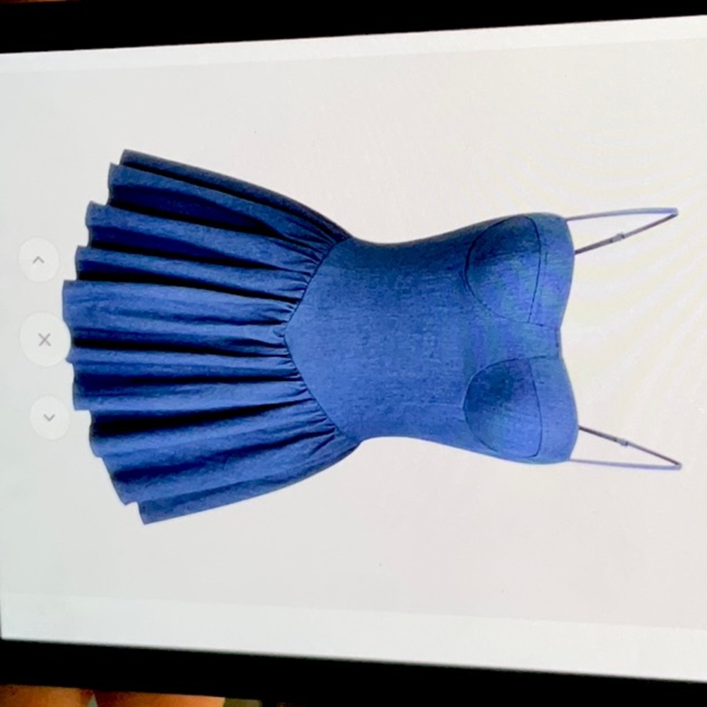 Midi length denim dress, size L